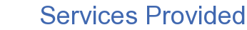 Services Provided